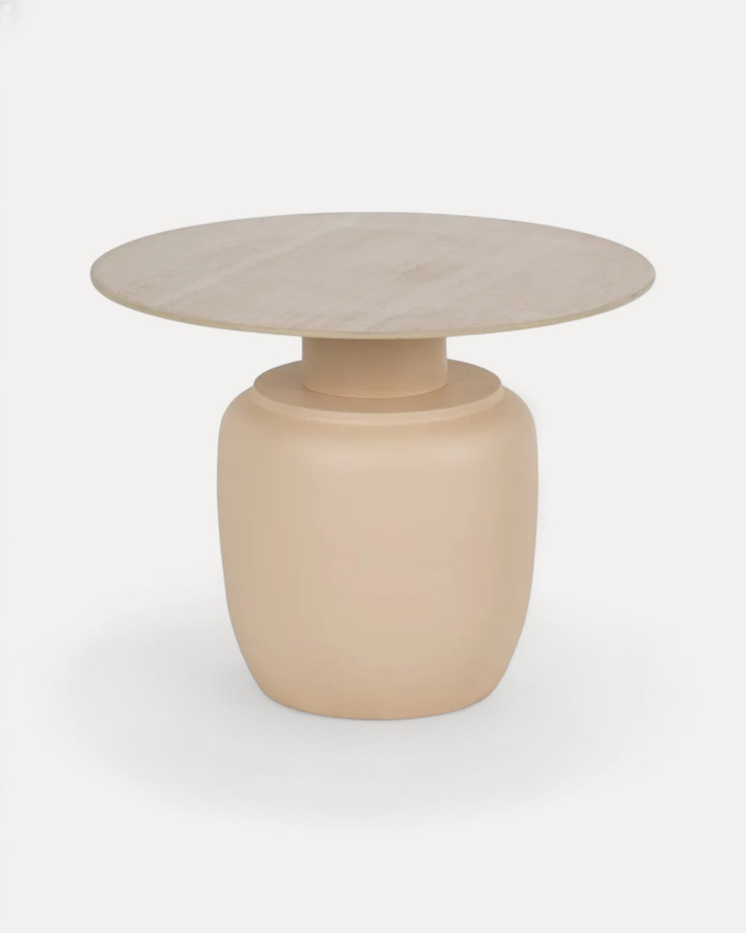 Set of 2 Brera Side Tables with Metal Bases and Ceramic Tops