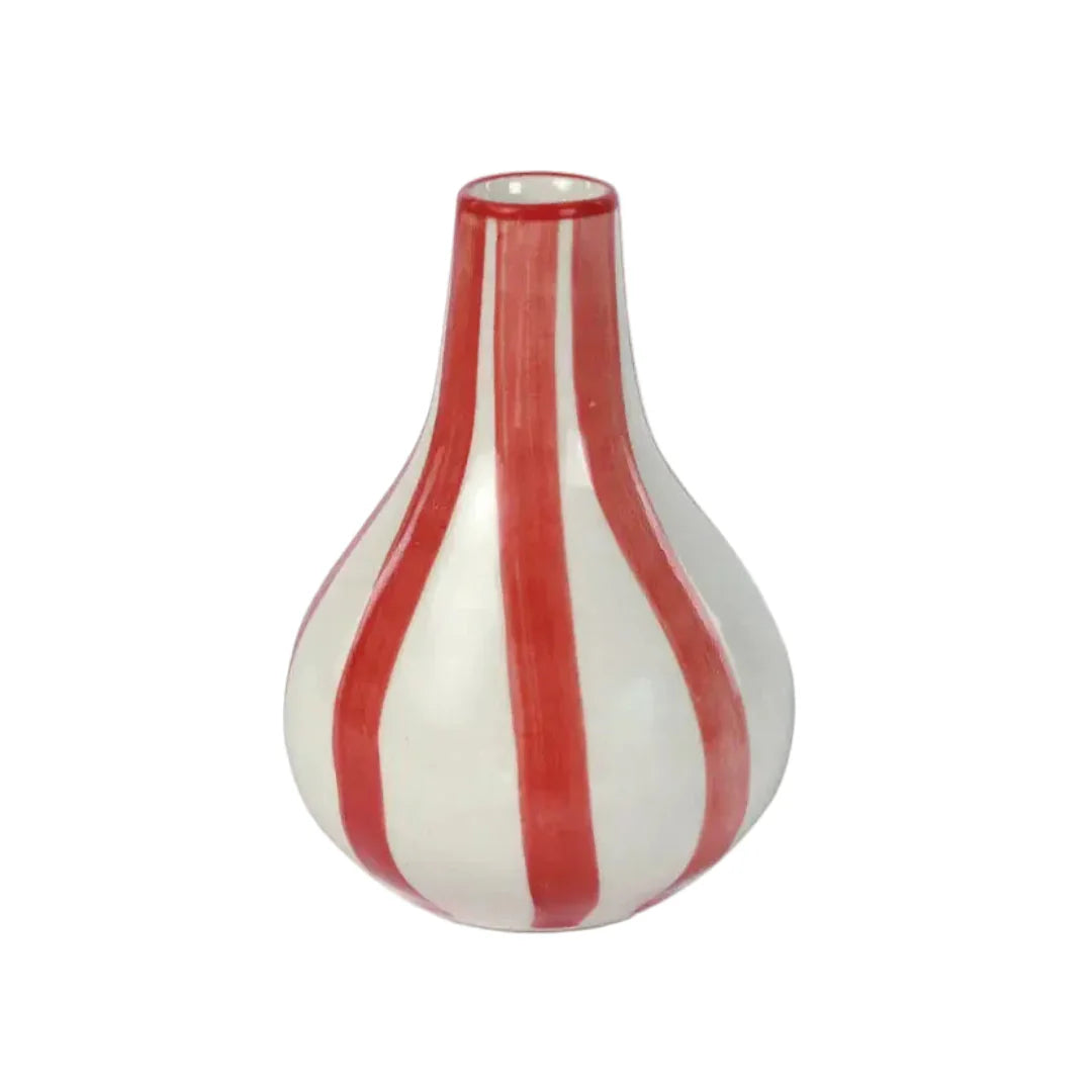 Handcrafted Striped Bud Vase Gift Set – Set of 3