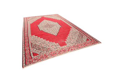 Kelim Senneh — Handmade, 267x350 cm, Red, 100% Virgin Wool | View 5