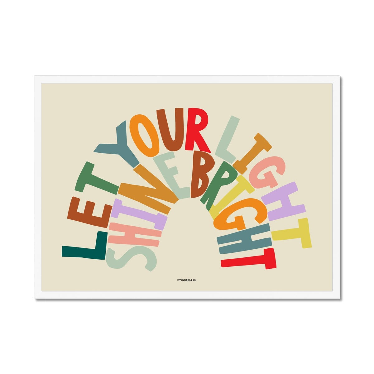 Rainbow Shine Bright Children's Print