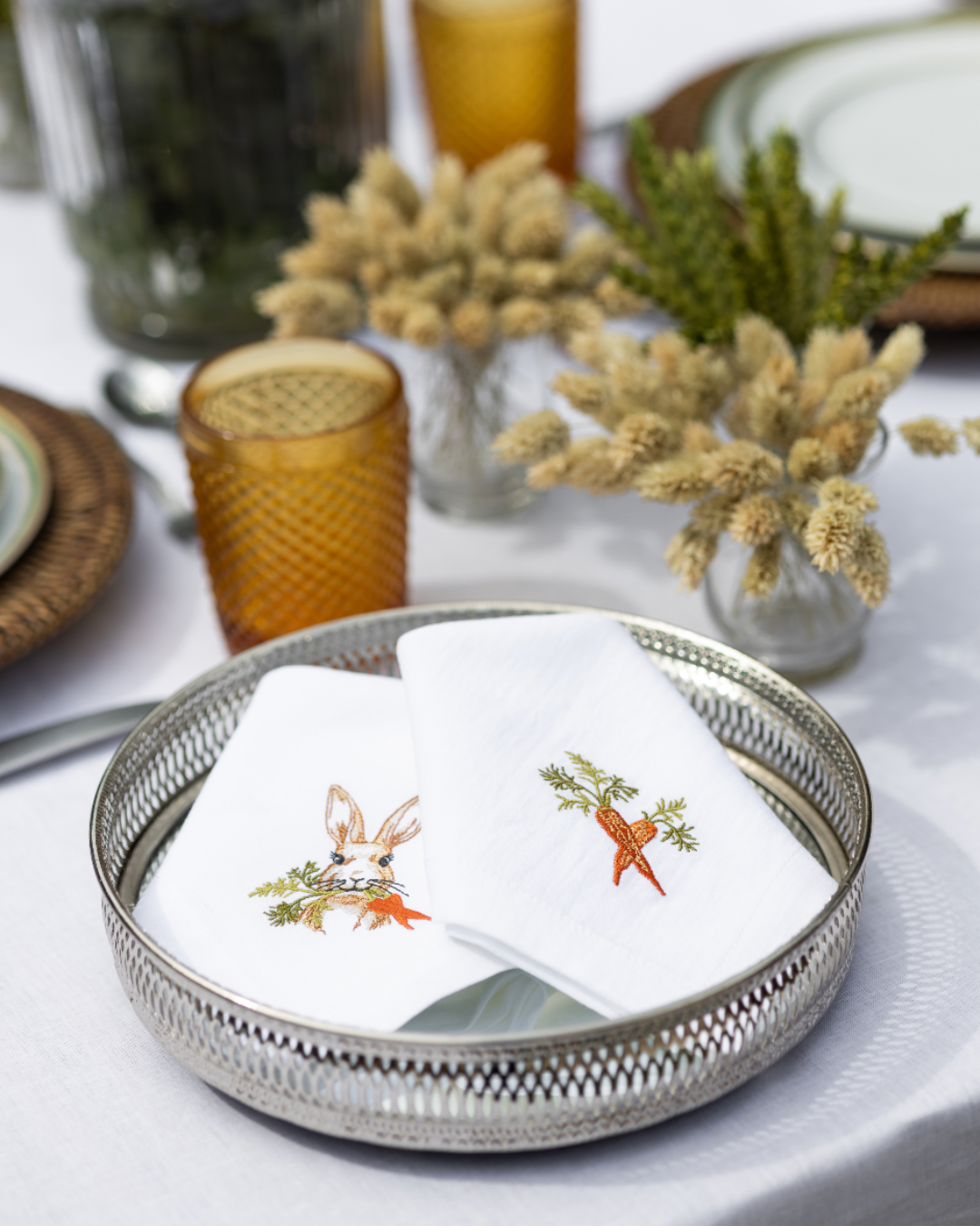 Round Silver-Plated Mirrored Tray, Ø25 cm