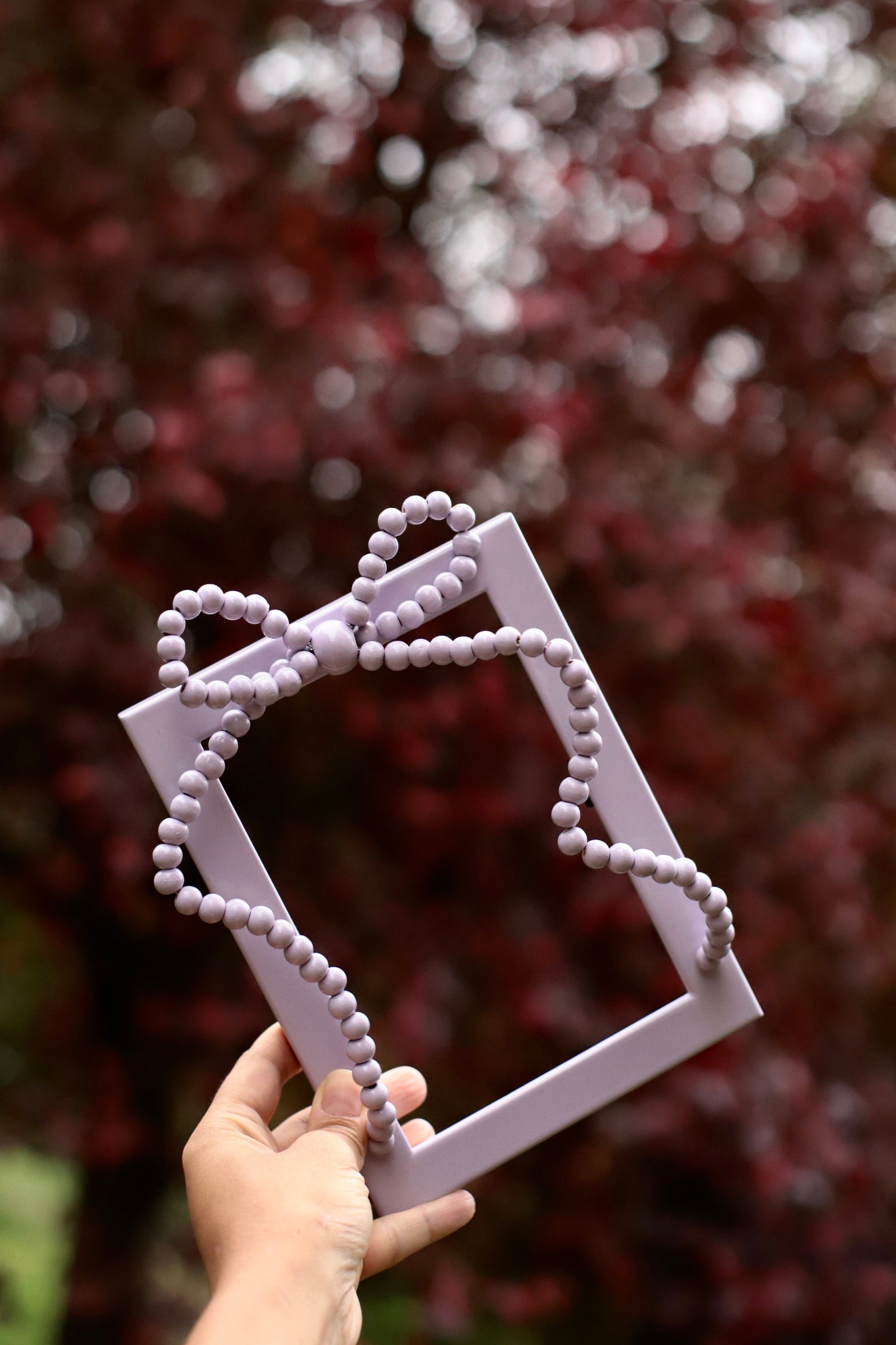 Beaded Bow Frame