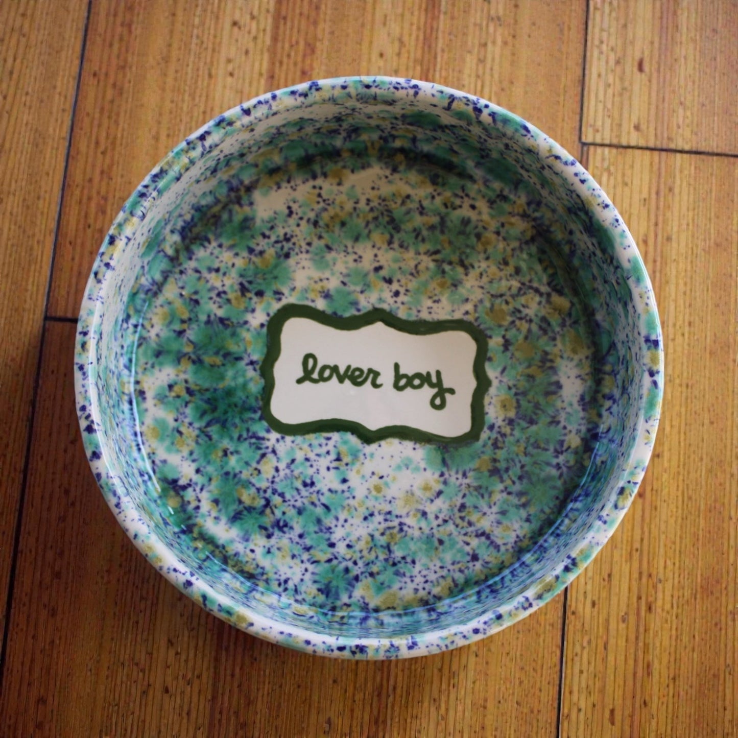 Personalised Hand-painted Ceramic Dog Bowl
