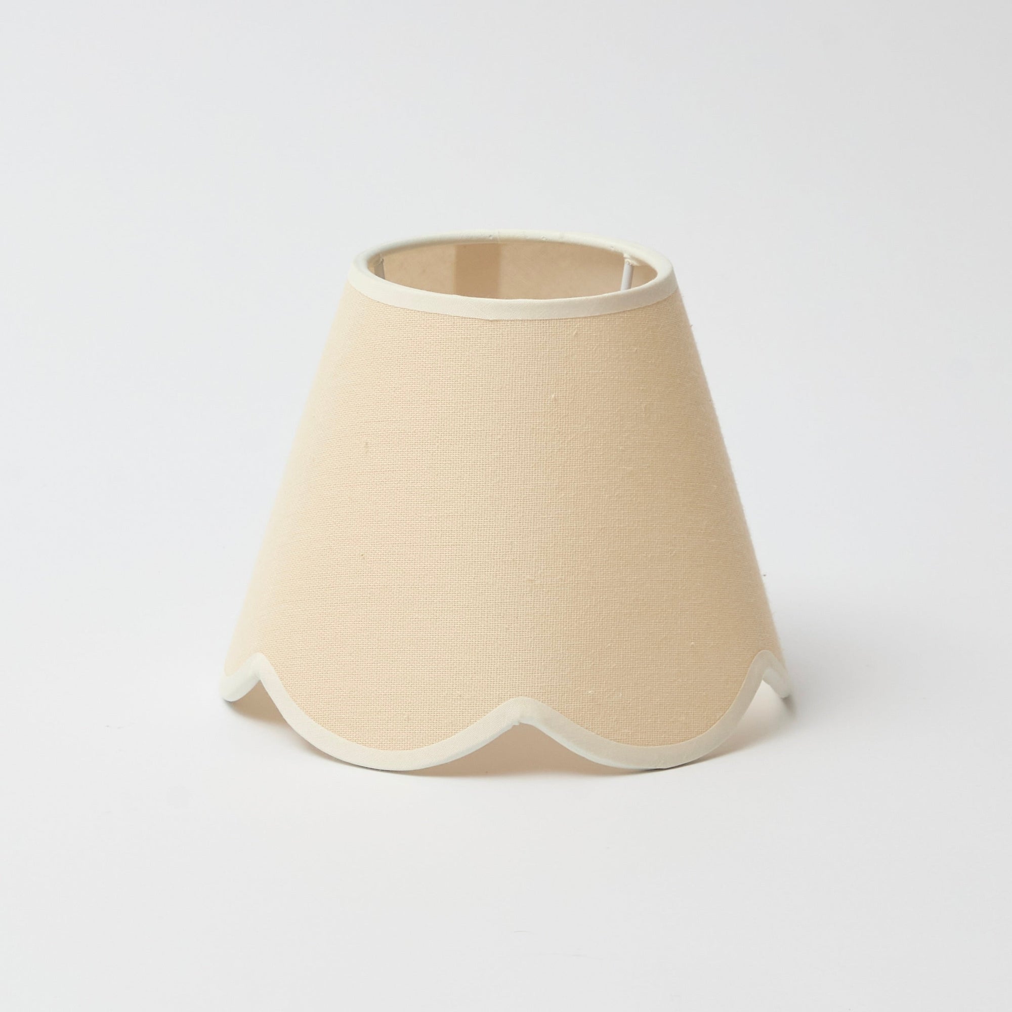 Beige Scallop Lampshade