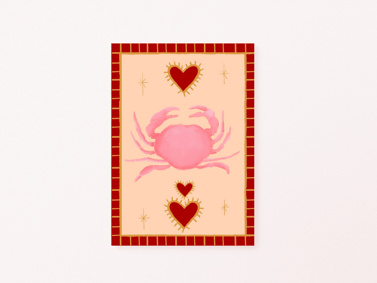 Le Crab art print — additional product photo of the design
