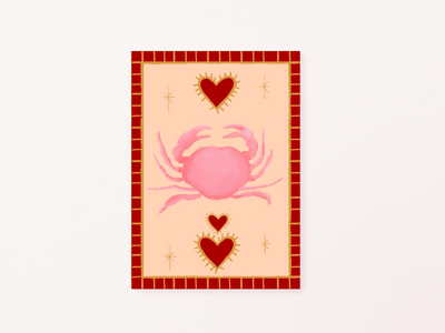 Le Crab art print — additional product photo of the design