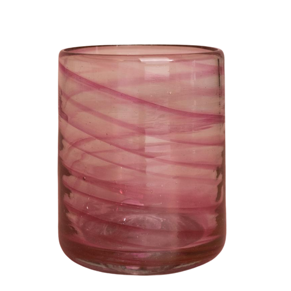 Olivia Swirl Tumbler, Pink - Set Of 4