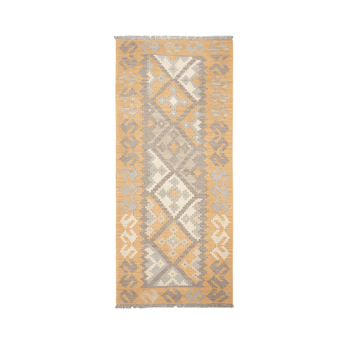 Kelim Gashgai Handwoven – Grey, 194 x 85cm