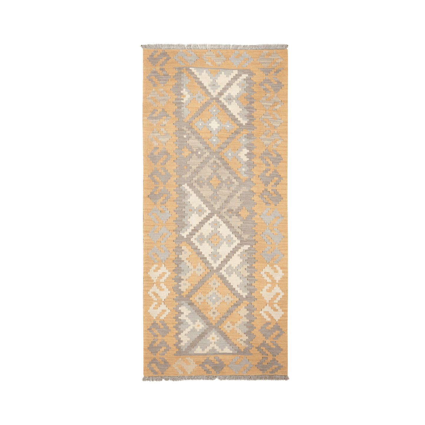 Kelim Gashgai Handwoven – Grey, 194 x 85cm
