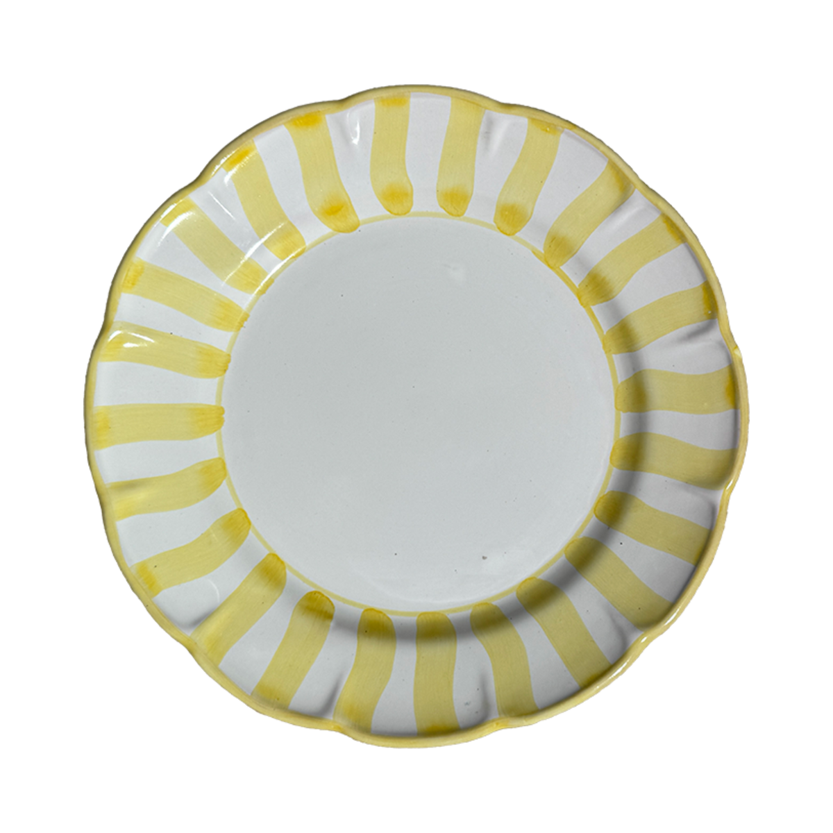 Plate Sole 25 cm Stripe Yellow