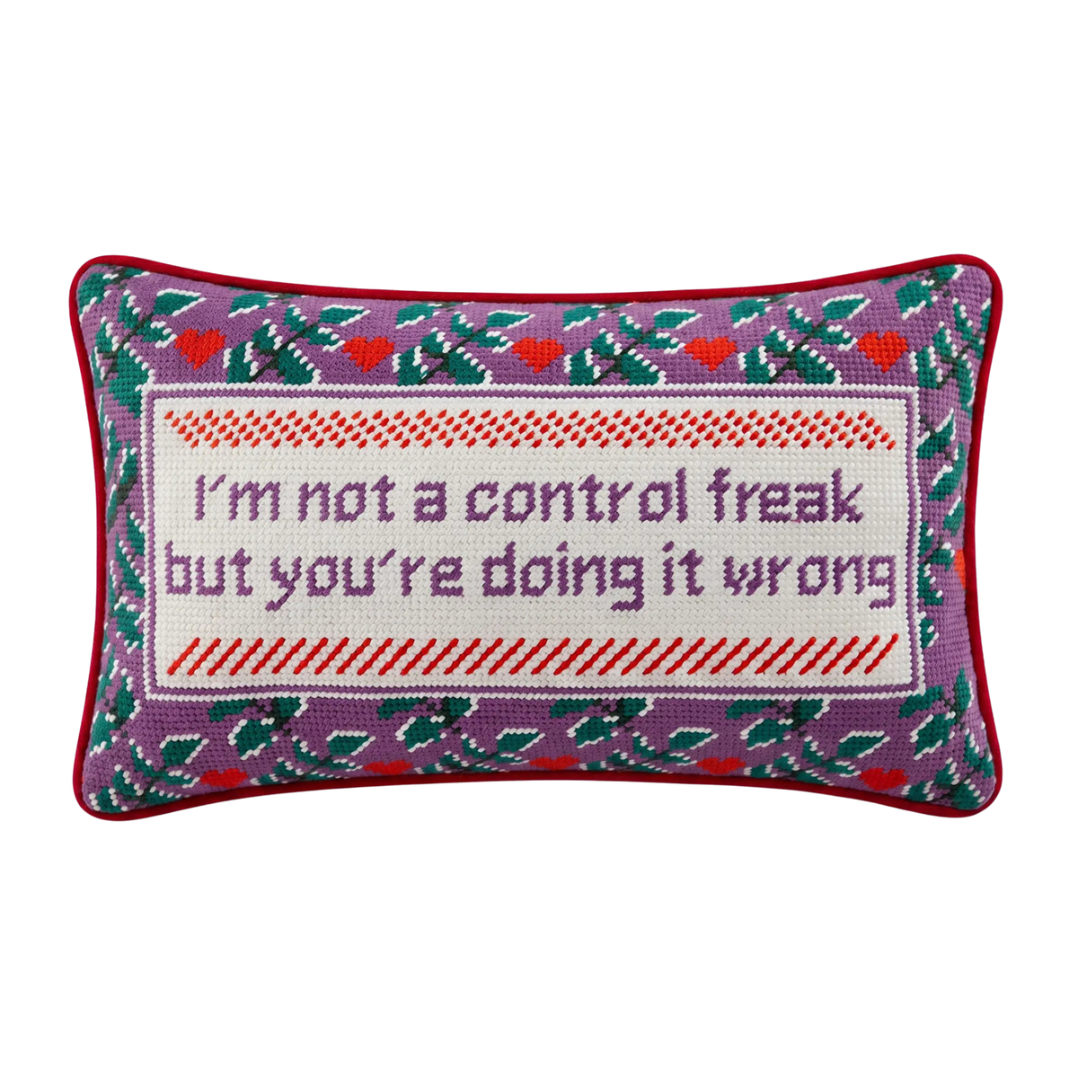 Control Freak Needlepoint Pillow