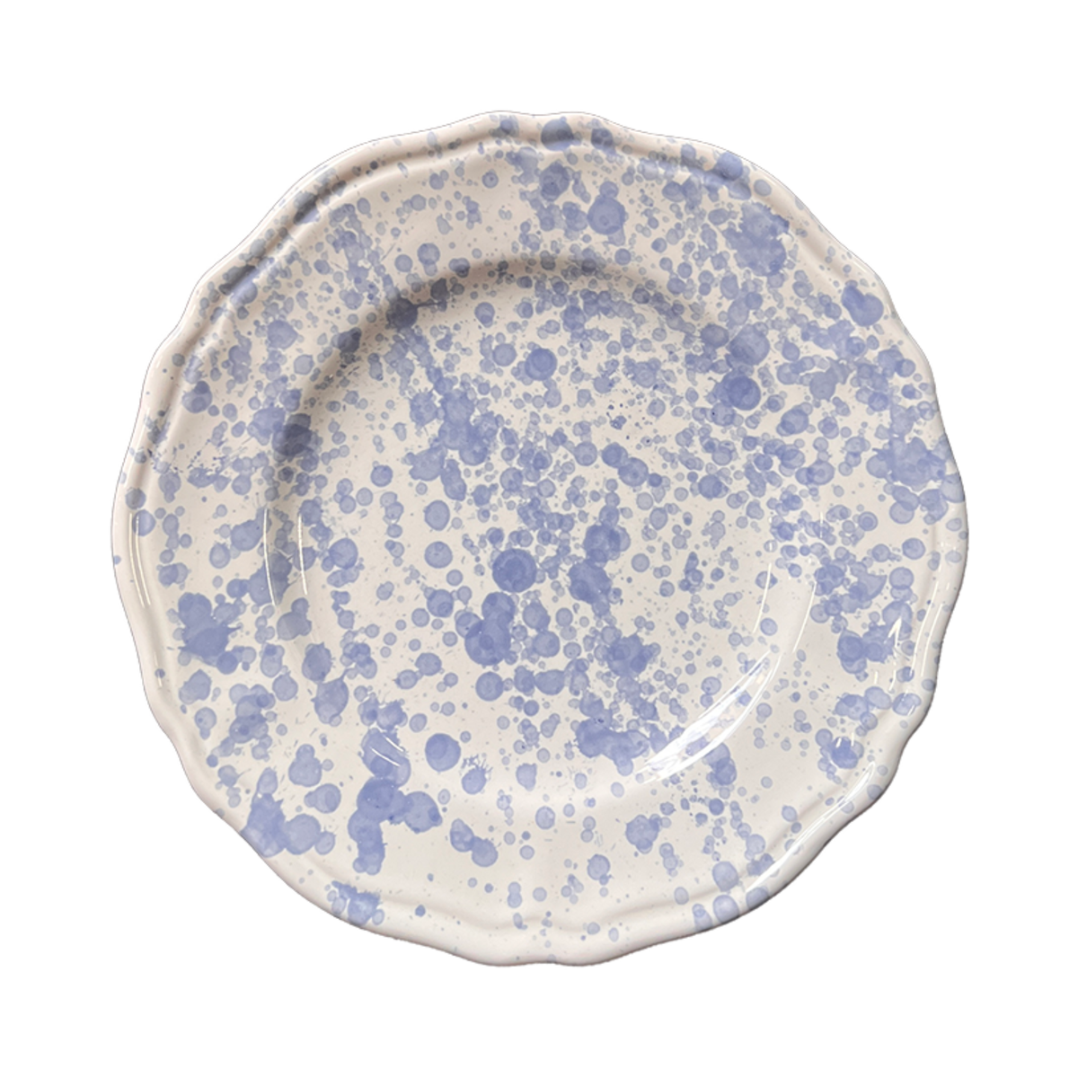 Plate Dots 20 cm Sky Blue