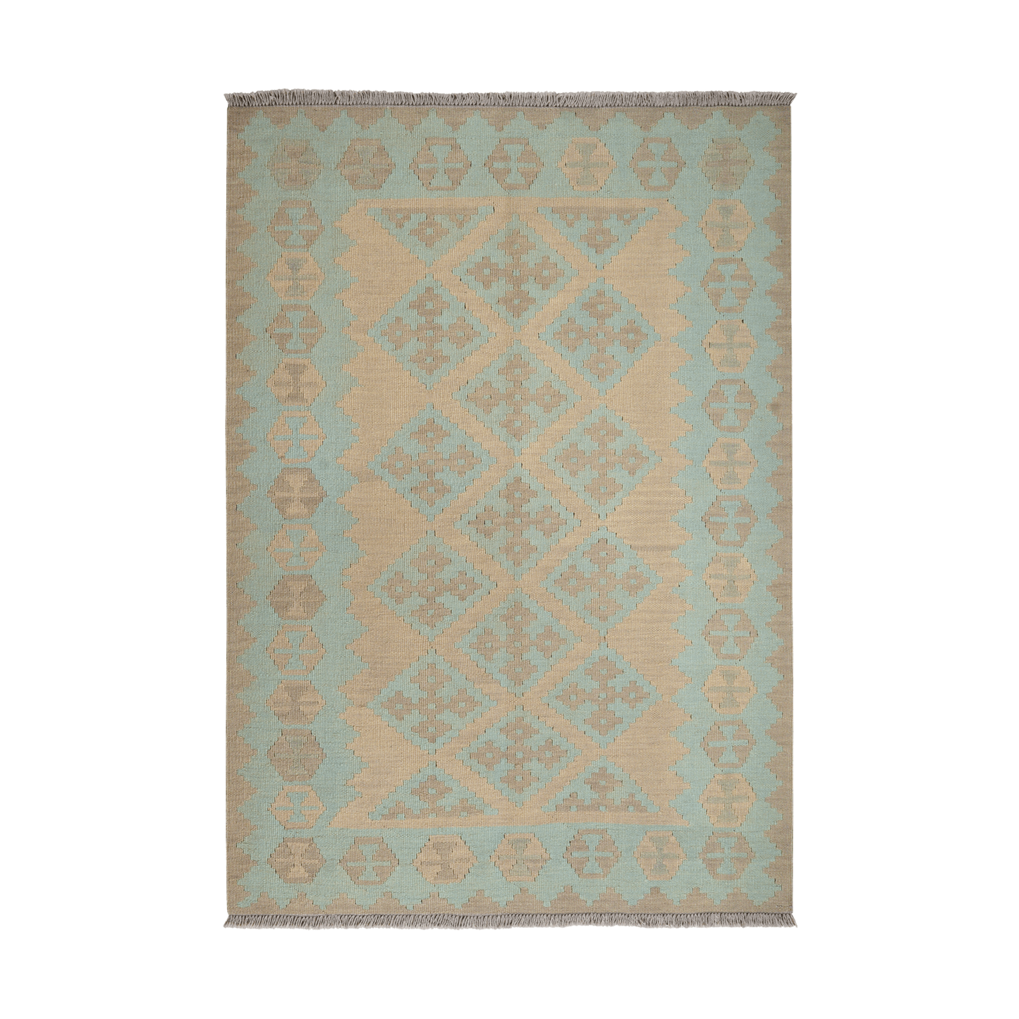 Kilim Gashgai Rug · Hand-Woven - Beige, 173x119 cm