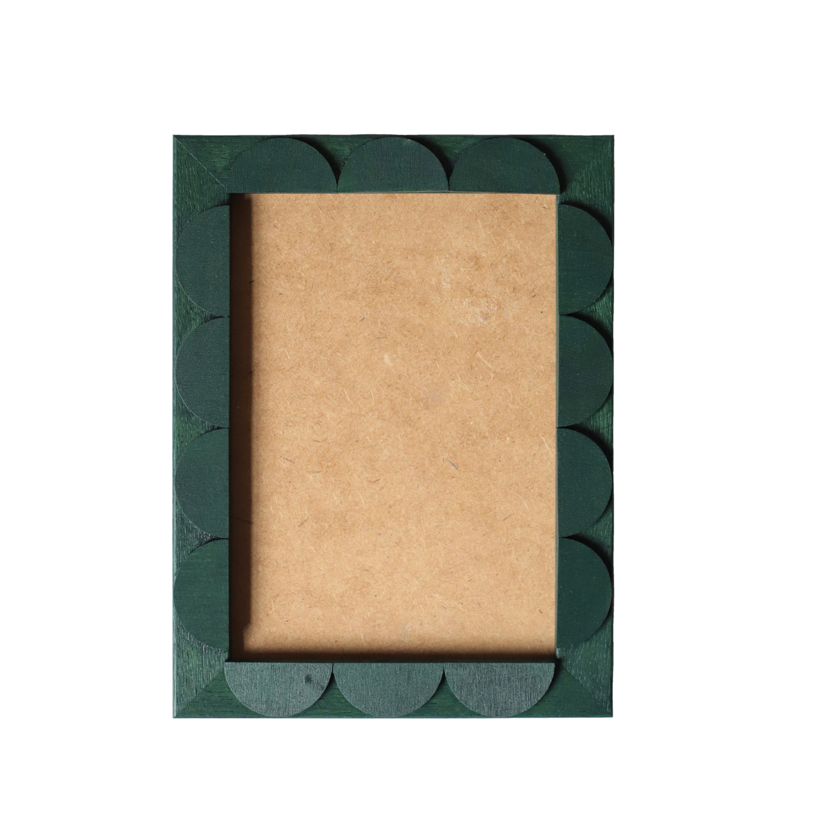 Evergreen Stained Scallop Frame