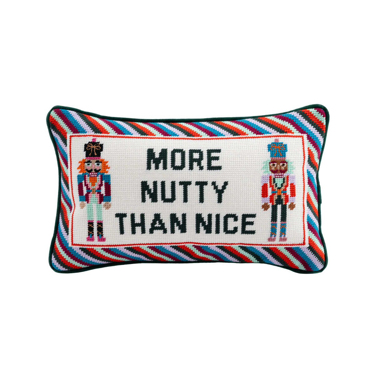 More Nutty Needlepoint Pillow