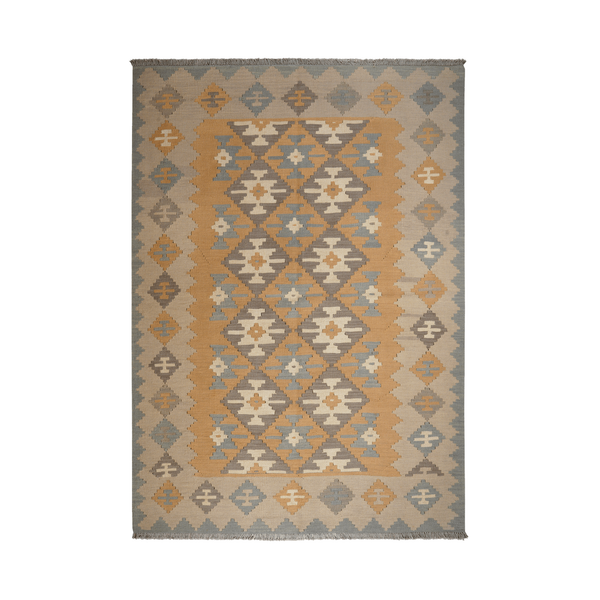 Kilim Gashgai Rug · Hand-Woven - Yellow, 238x170 cm