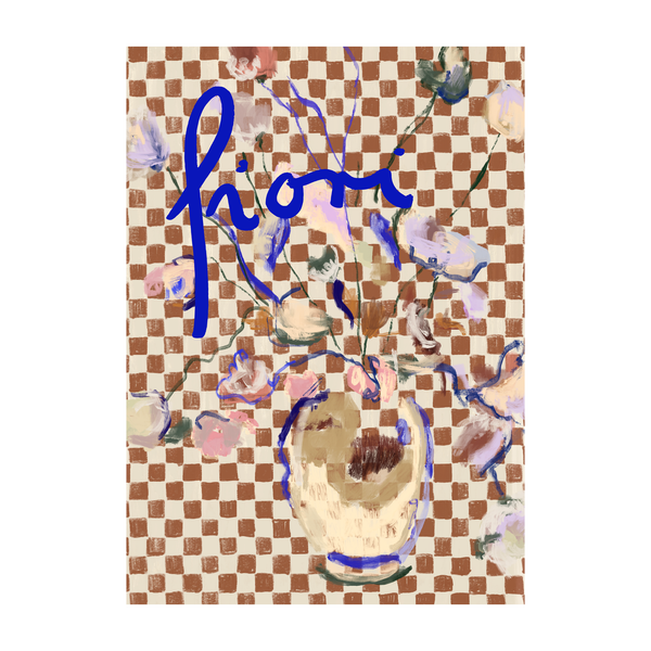 Fiori a Scacchi Print