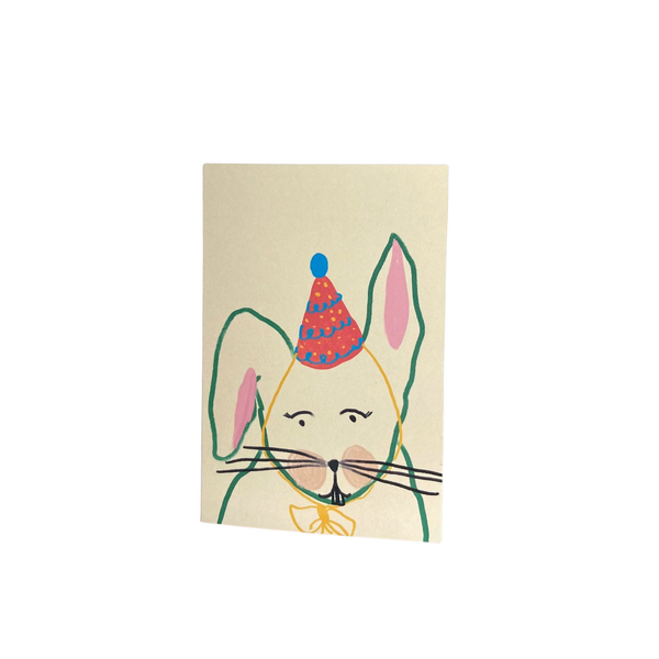 Party Rabbit Greeting Card
