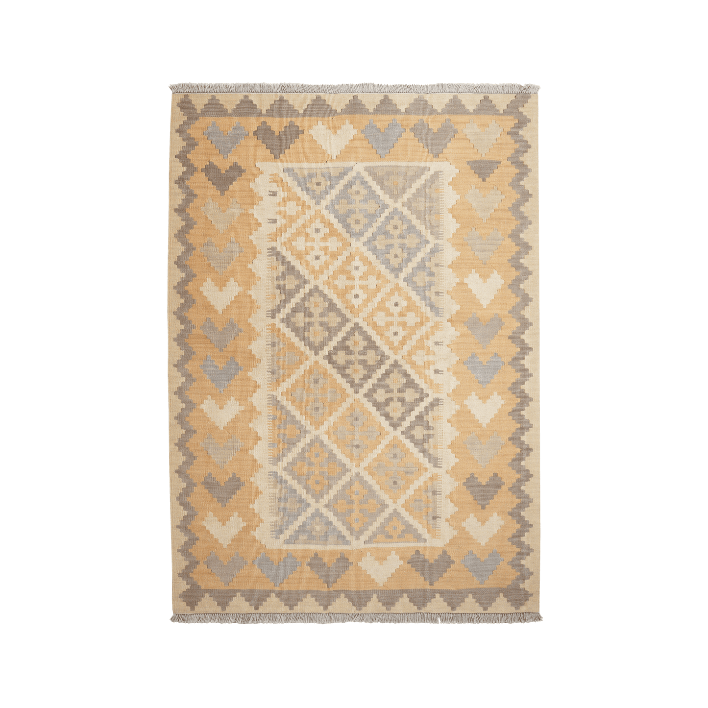 Kelim Gashgai Handwoven – Neutral, 176 x 124cm