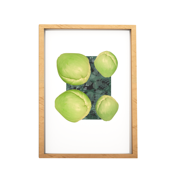 Cho Cho Vegetable Collage Print