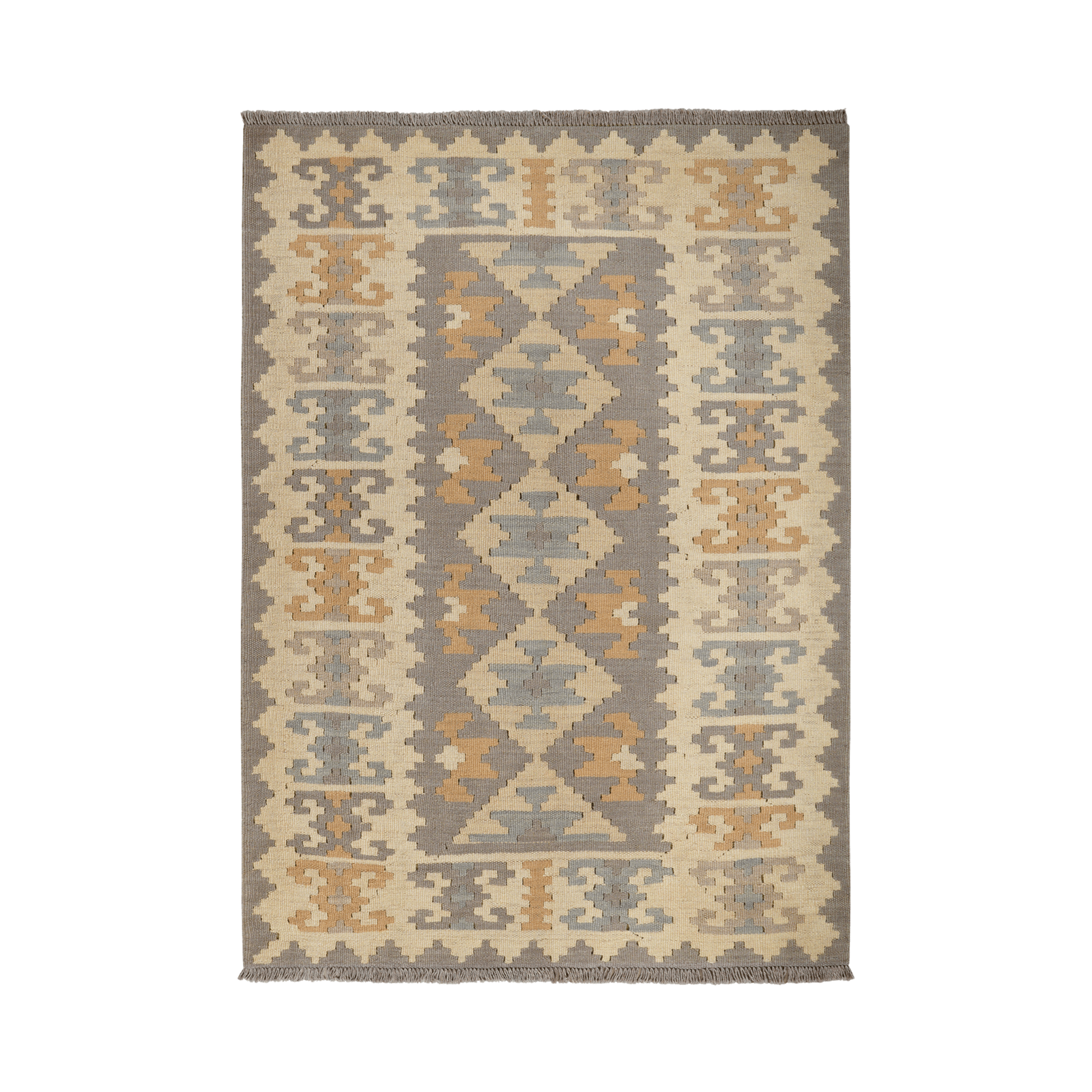 Kilim Gashgai Rug · Hand-Woven - Grey, 167x118 cm