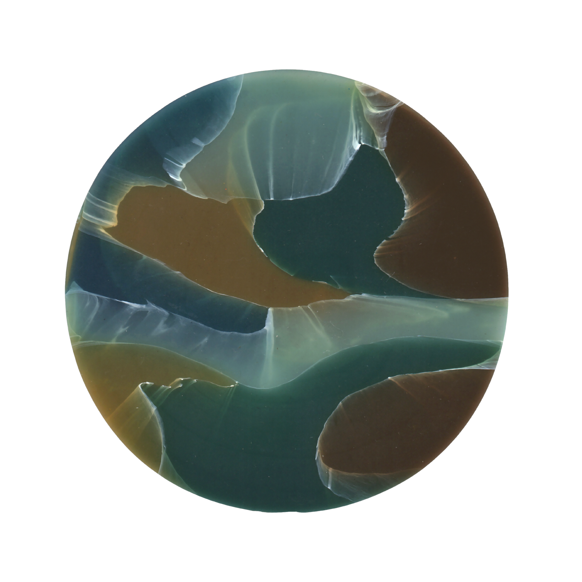 Recycled Plastic Marbled Coasters - Glass Peppermint