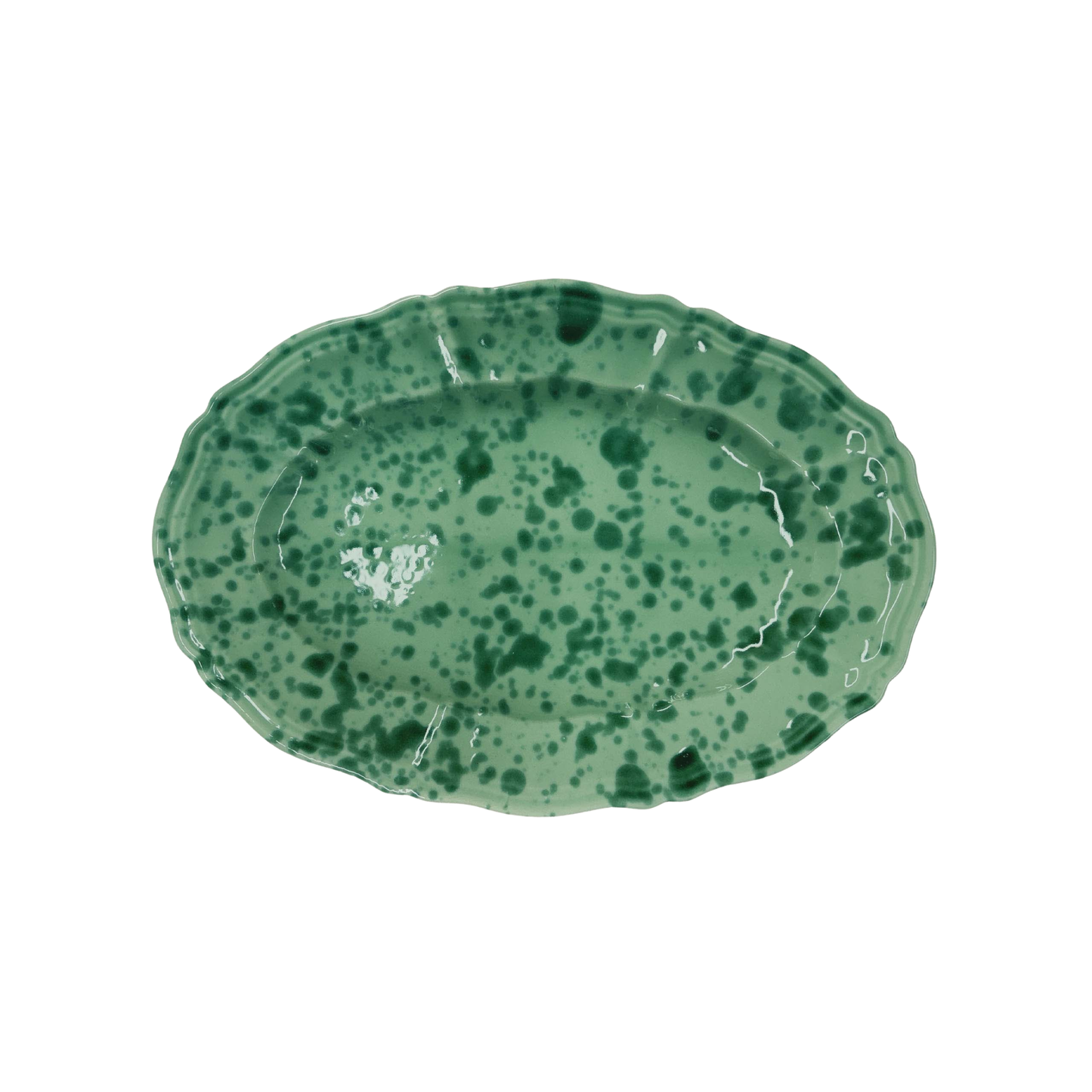 Splatterware Oval Platter