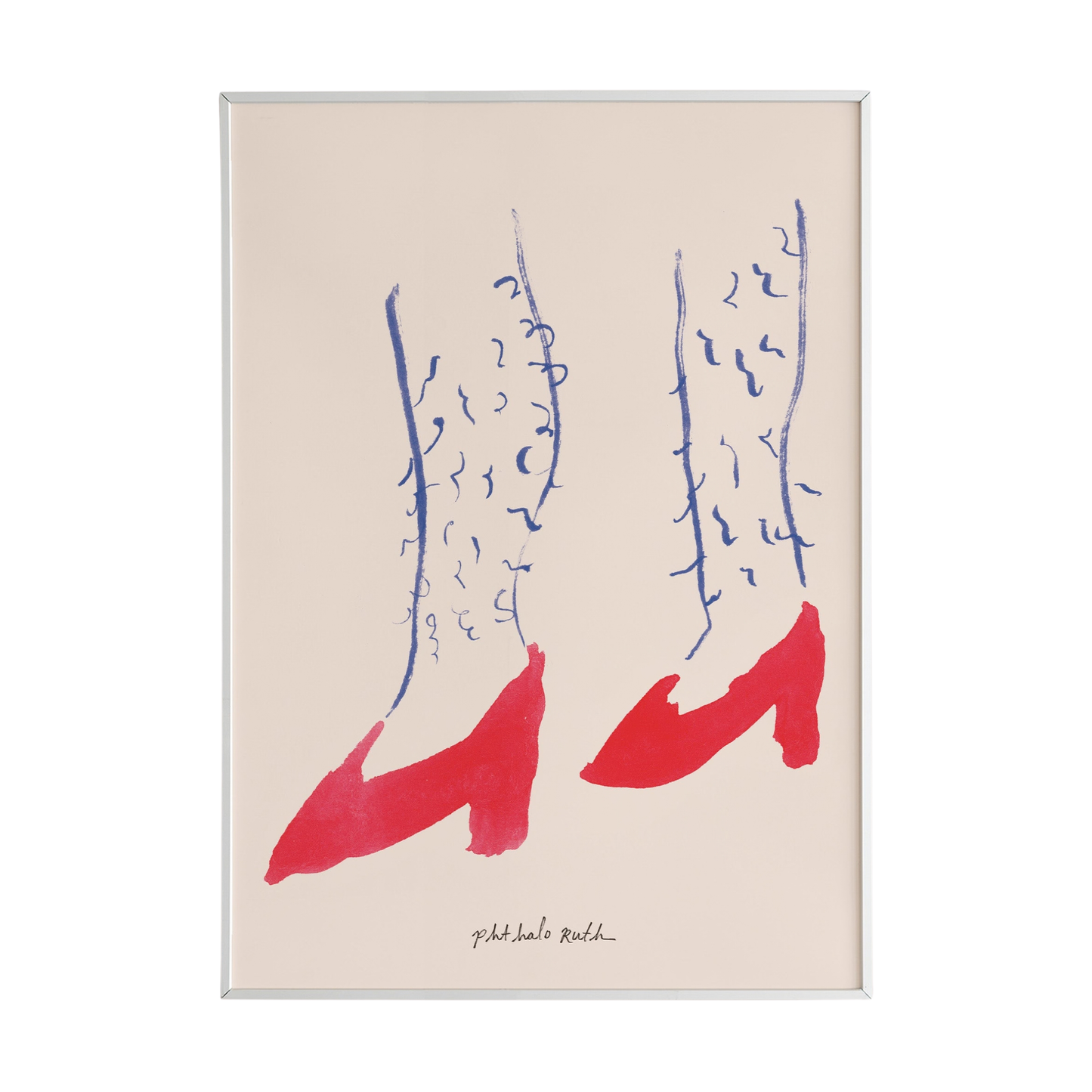 "Hairy Heels" Art Print
