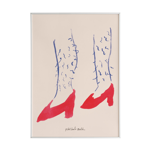 "Hairy Heels" Art Print