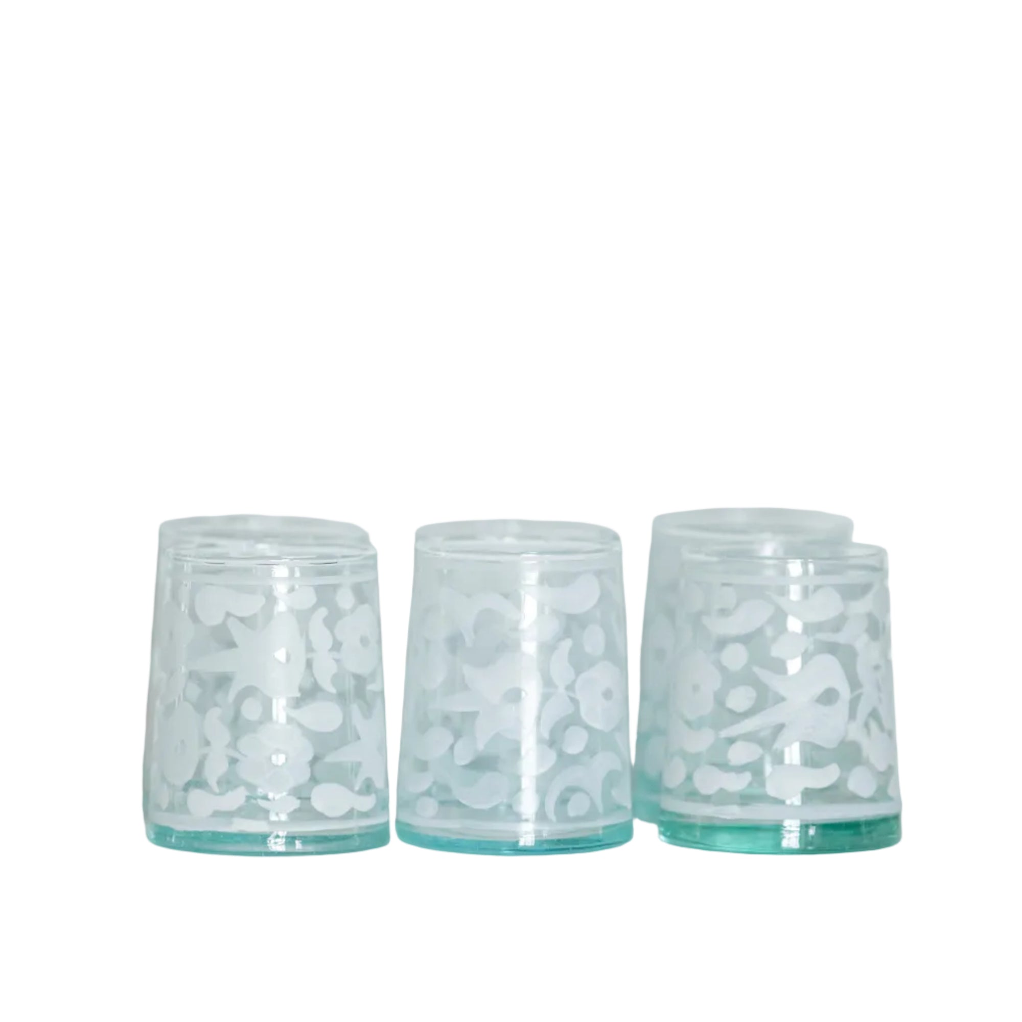 6 VERRES évasés FLEURS BLANC (9699881451839)