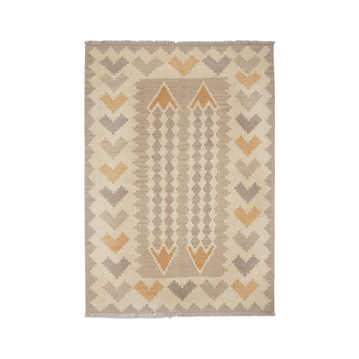 Kelim Gashgai Handwoven – Grey, 175 x 122cm