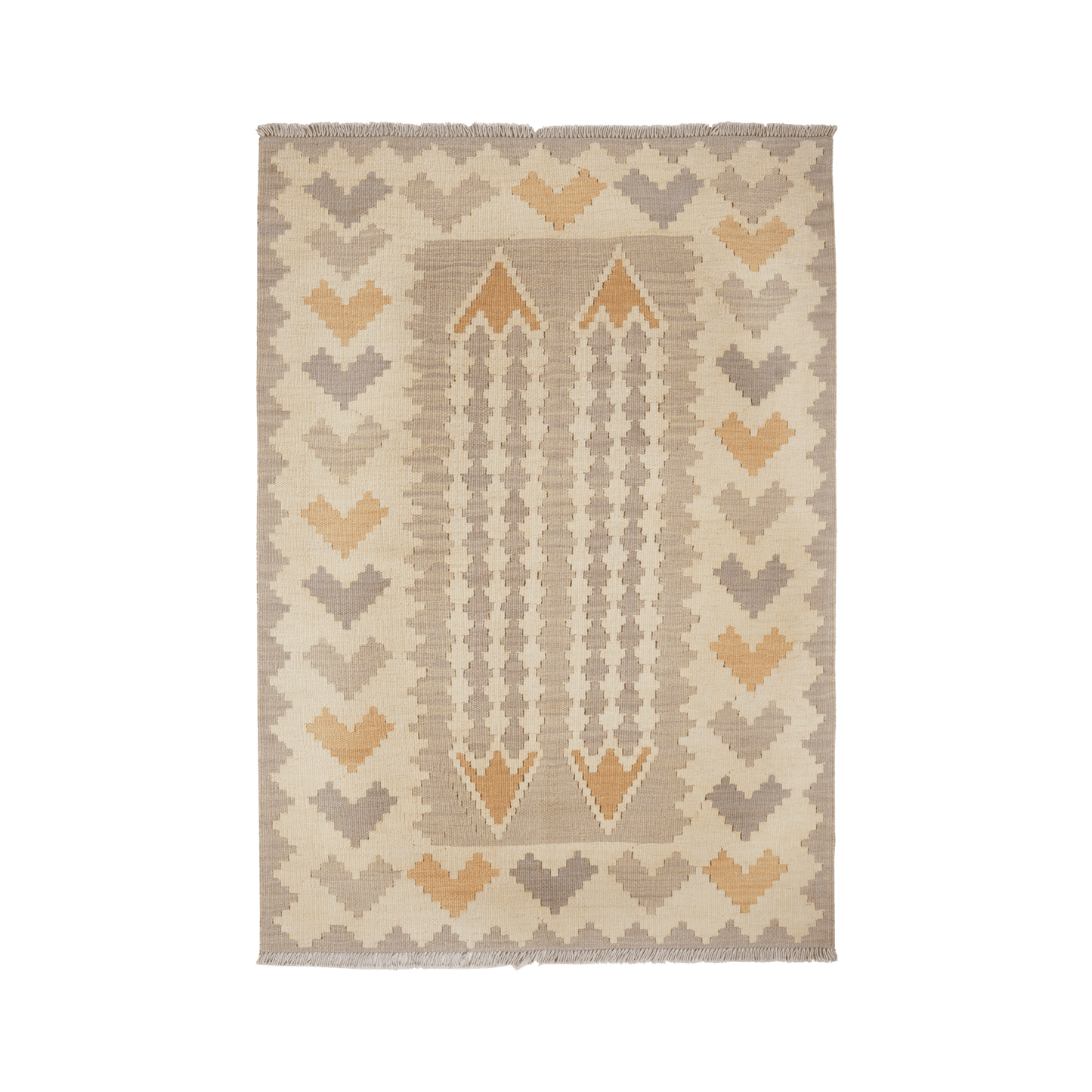 Kelim Gashgai Handwoven – Grey, 175 x 122cm