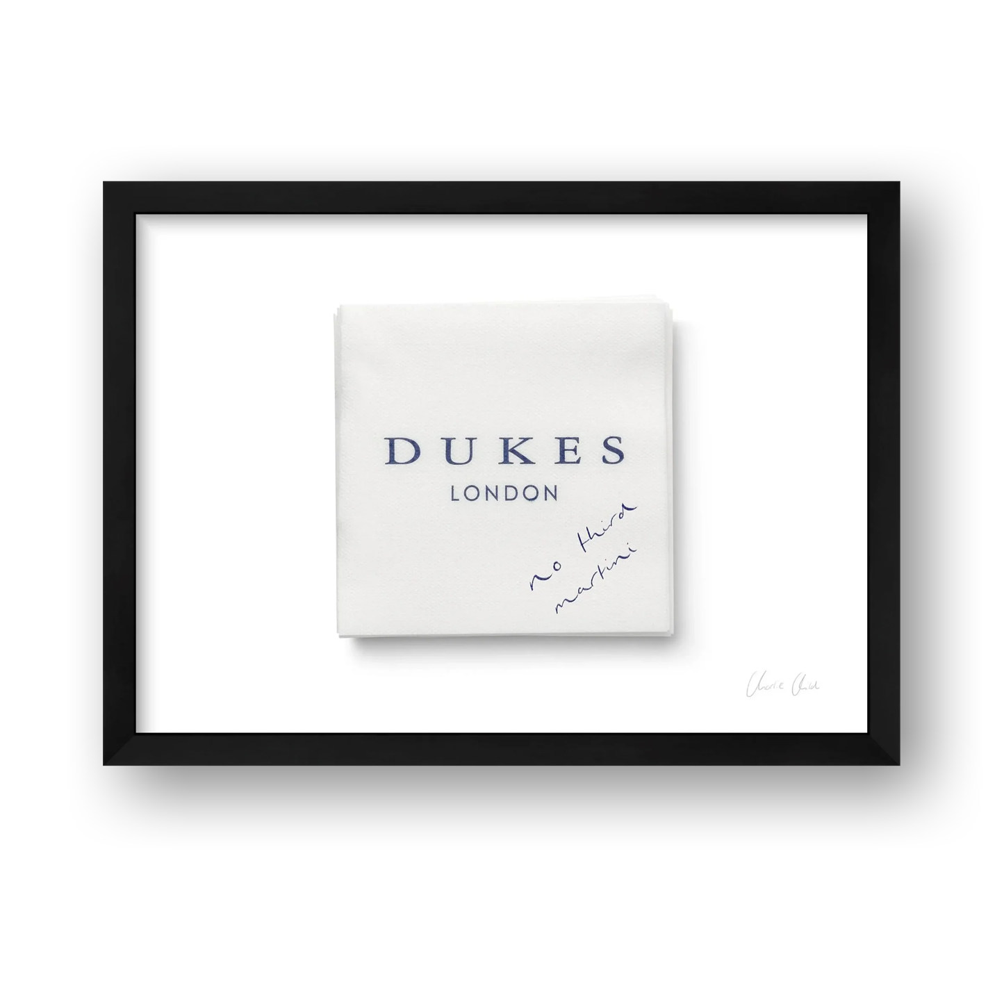 Napkin at Dukes i Print