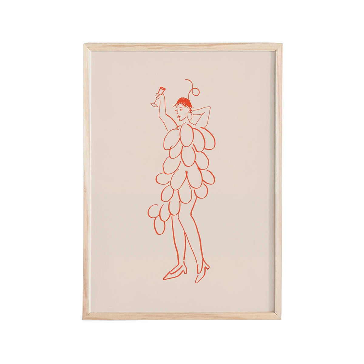Greta Grape Mini Art Print