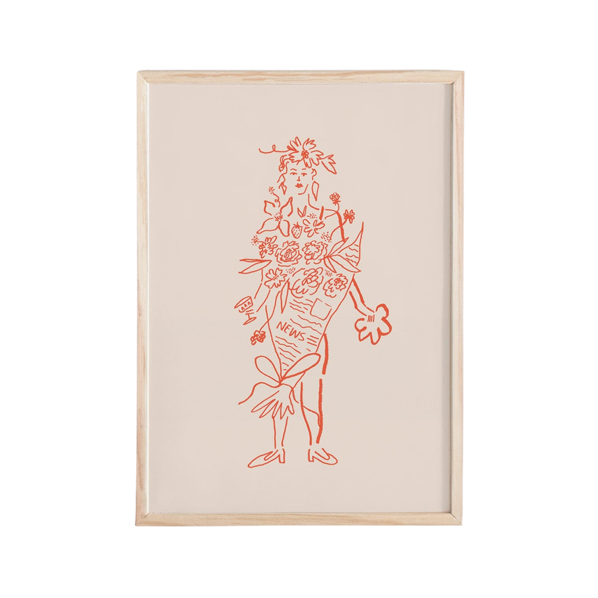Miss Flora Mini Art Print