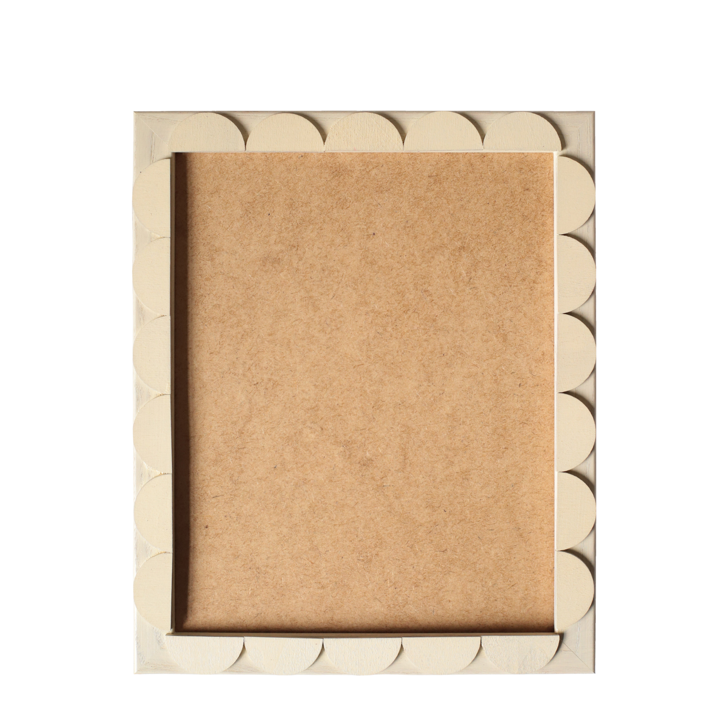 Oat Stained Scallop Frame