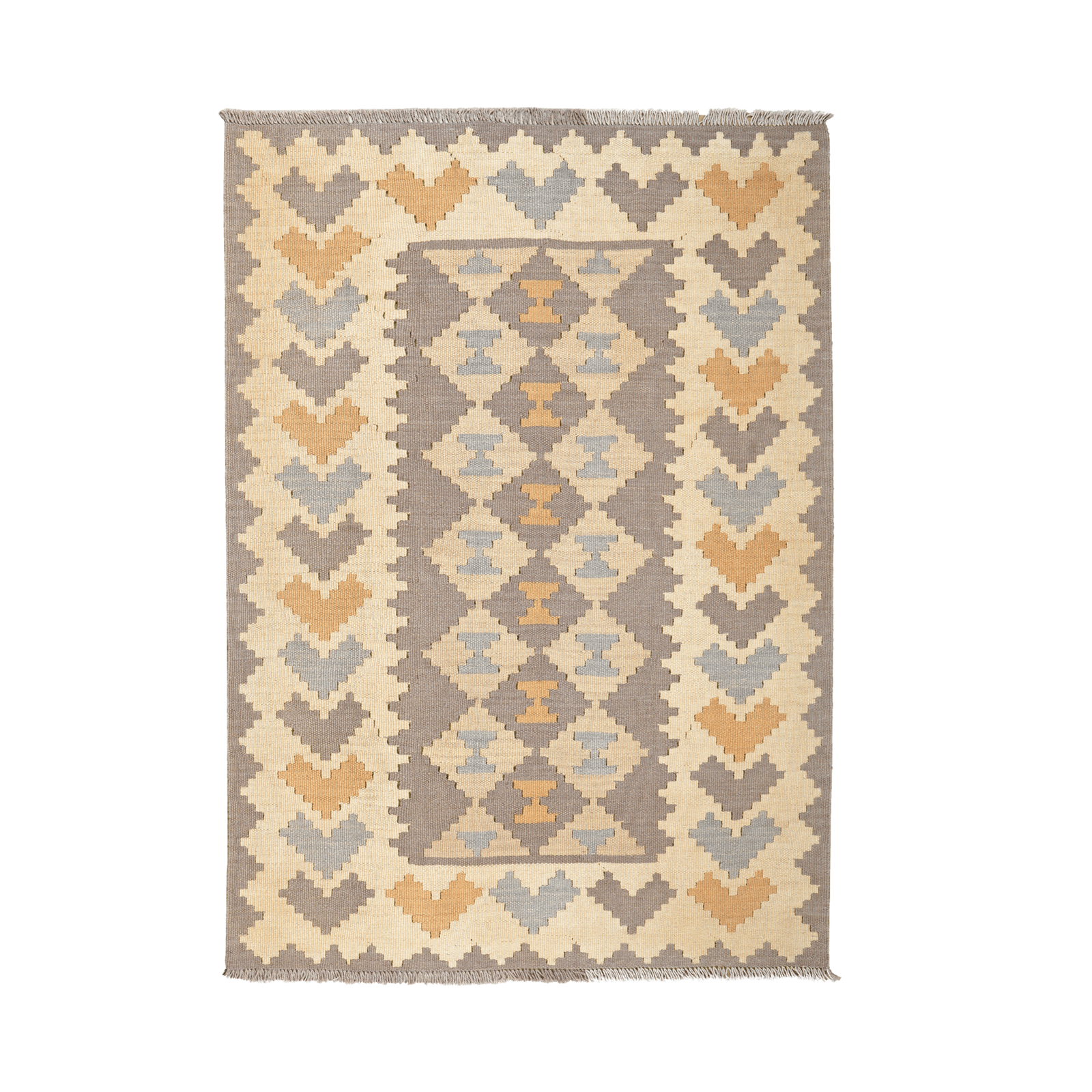 Kilim Gashgai Rug · Hand-Woven - Grey, 167x117 cm