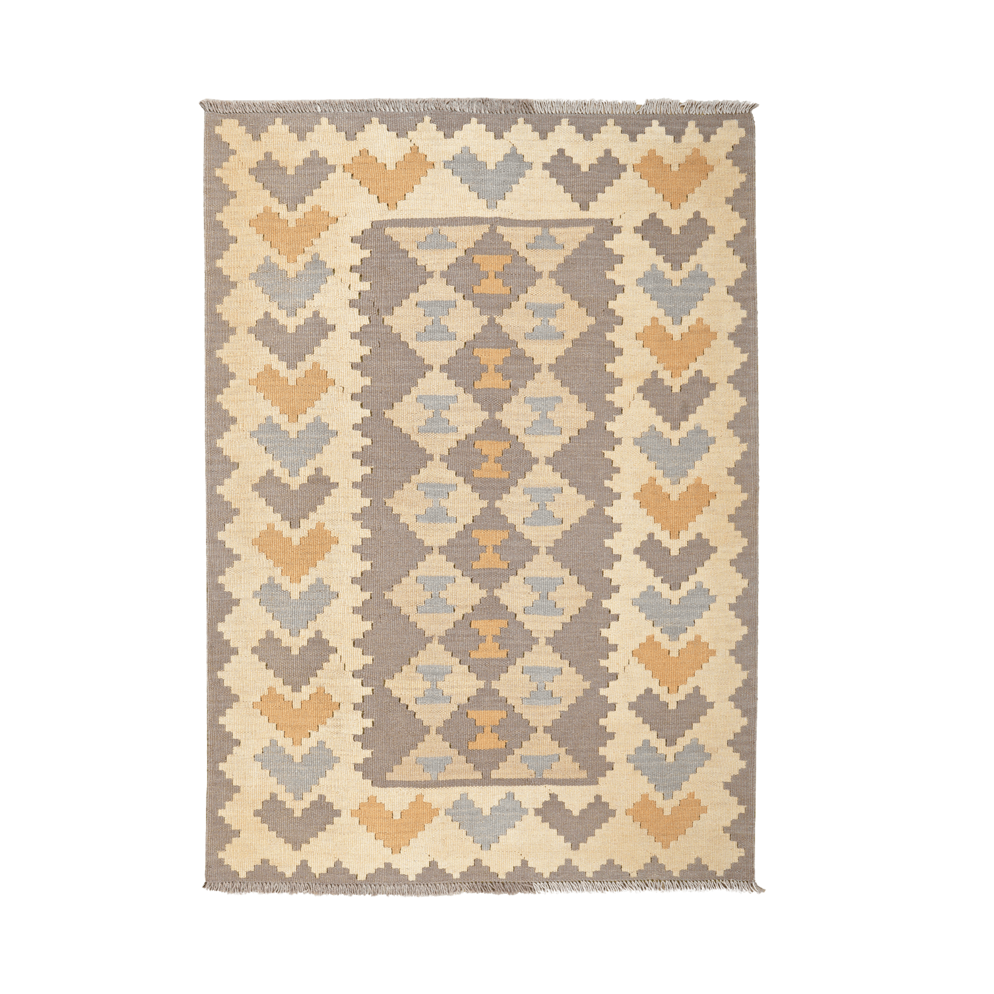 Kilim Gashgai Rug · Hand-Woven - Grey, 167x117 cm