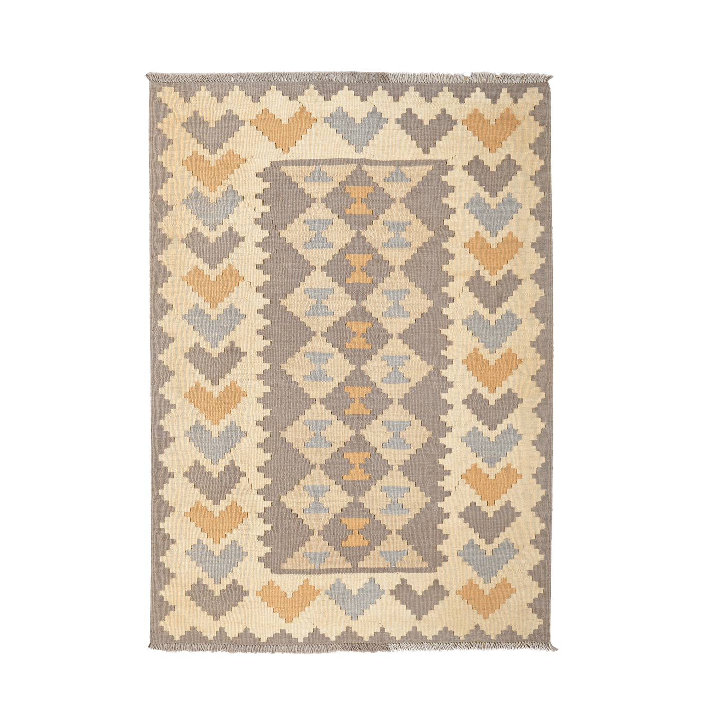 Kilim Gashgai Rug · Hand-Woven - Grey, 167x117 cm