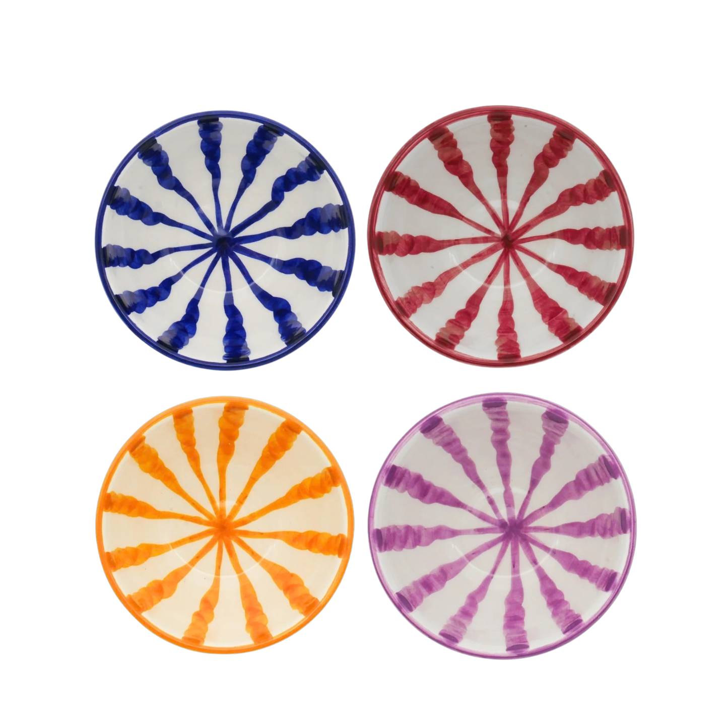 Wave Breakfast Bowls, Set of Four