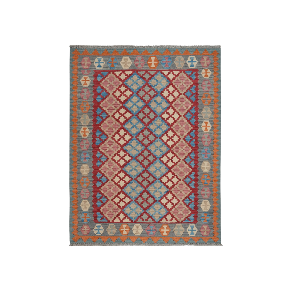 Gashgai Kilim · Hand-woven – Red, 206x159 cm