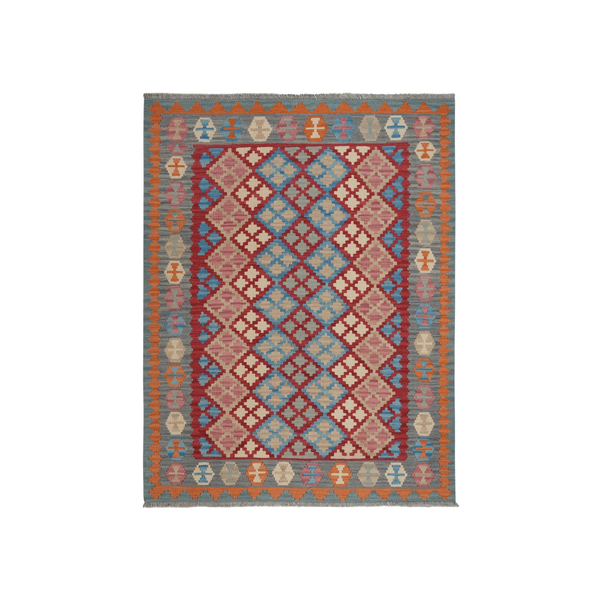 Gashgai Kilim · Hand-woven – Red, 206x159 cm