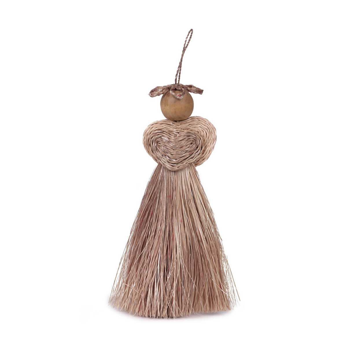 BUSO: Handwoven Grey Love Angel Tree Decoration