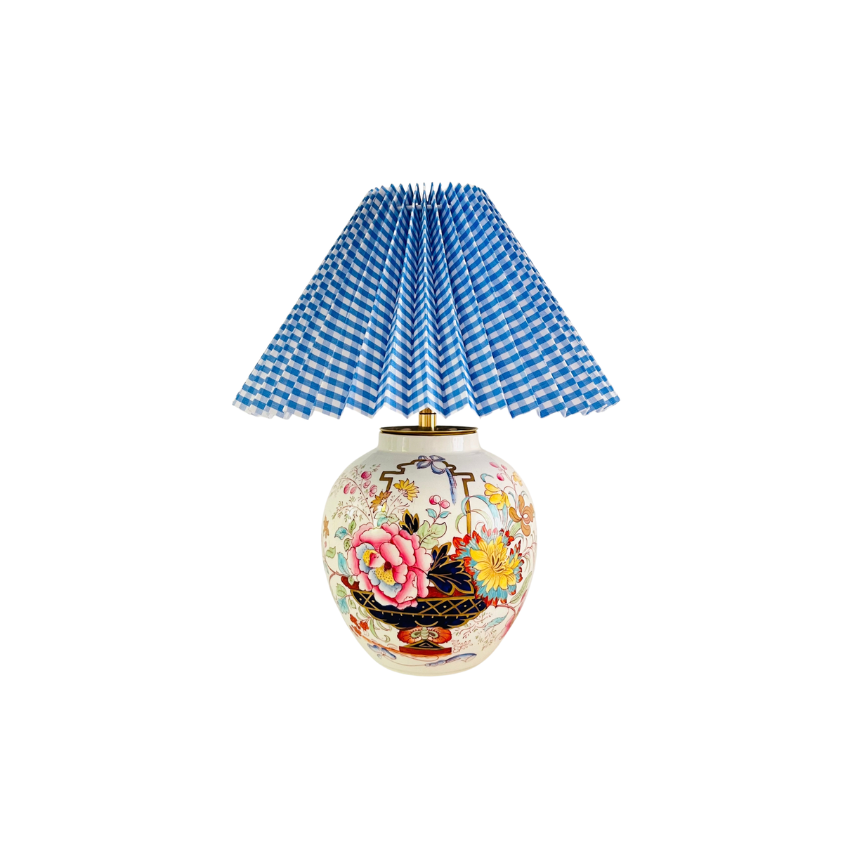 Antique Mason’s ‘Brocade’ Lamp