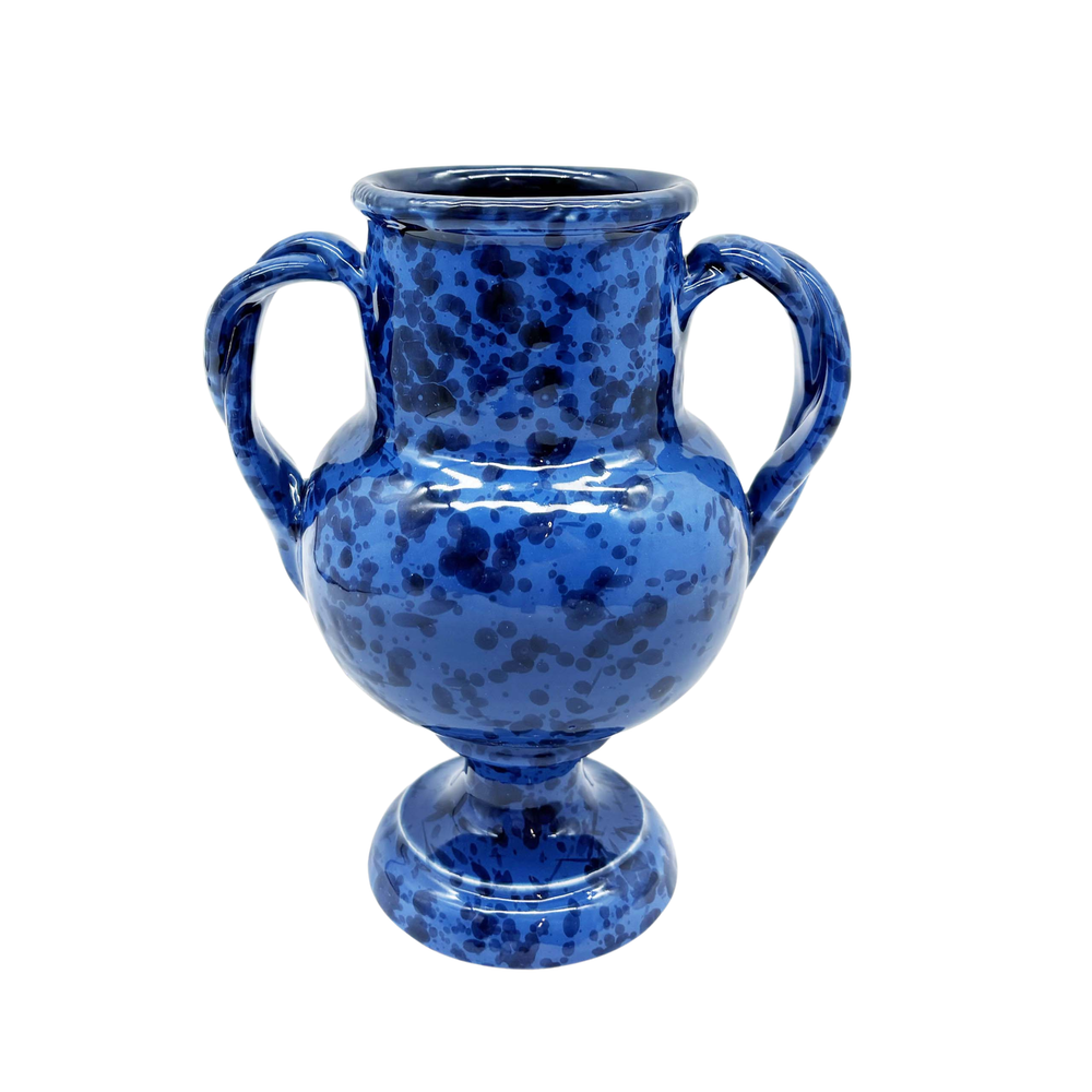 Splatterware Two Handle Vase