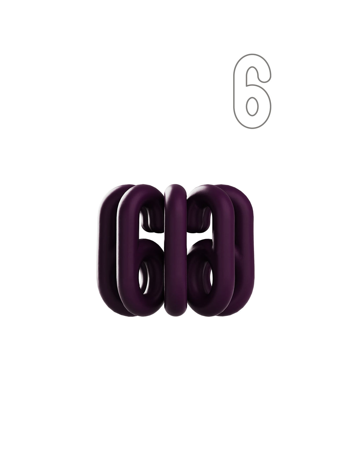 Digit Candle Holder Six