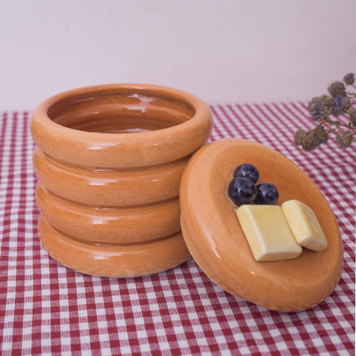 Pancake Stack Storage Jar