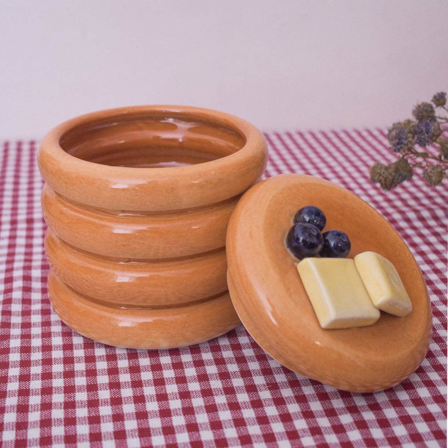 Pancake Stack Storage Jar