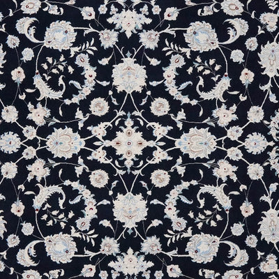 Nain 9La — Hand-knotted, 207x306 cm, Blue, 100% Virgin Wool | View 4