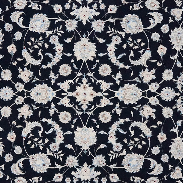 Nain 9La — Hand-knotted, 207x306 cm, Blue, 100% Virgin Wool | View 4